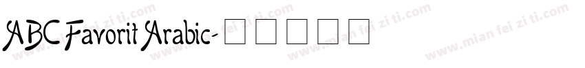 ABC Favorit Arabic字体转换